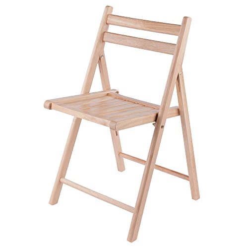 Robin 4-PC Folding Chair Set - Parent,Natural Finish, Set of 4, Wood Winsome