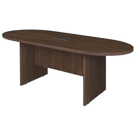Romig Legacy 6 ft Racetrack Conference Table with Charging Port- Neo Walnut Romig