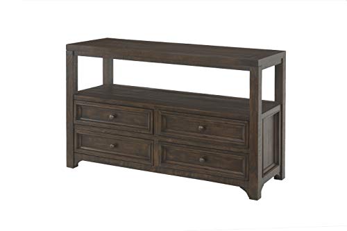 Martin Svensson Home Lisbon Sofa Table, Console, Dark Mocha - WoodArtSupply