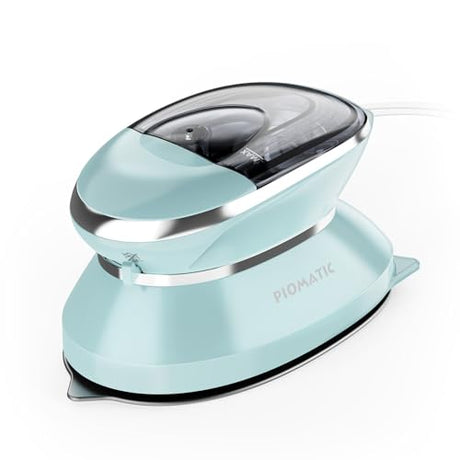 PIOMATIC Travel Iron Mini with Steam for Clothes with Dual Voltage, Portable Mini Ironing Machine with Non-Stick Soleplate, Small Iron for Sewing, Quilting and Handcraft PIOMATIC