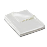 Ersmak Satin Flat Sheet Only, Single Flat Sheet Full, Luxury & Ultra Soft Silky Bedding Top Sheet for Full Mattress - Ivory White Ersmak