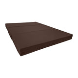 D&D Futon Furniture Shikibuton Trifold Foam Beds, Folding Mattress, Ottoman, 1.8 lbs High Density, Full Size Brown 75 x 54 x 6 D&D Futon Furniture