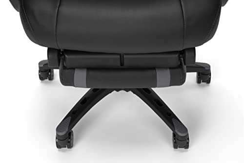 RESPAWN 110 Pro Gaming Chair - Gaming Chair with Footrest, Reclining Gaming Chair, Video Gaming Computer Desk Chair, Adjustable Desk Chair, Gaming Chairs For Adults With Headrest Pillow - Grey RESPAWN