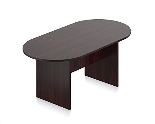 Offices to Go Conference Table-Racetrack 6 Ft (American Mahogany) - WoodArtSupply