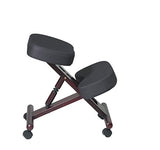 Office Star KC Series Ergonomically Designed Adjustable Knee Chair with Memory Foam Padding and Casters, Mahogany Finish Wood Base Office Star Products