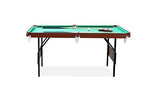 RACK Crux 55 in Folding Billiard/Pool Table (Green)-Portable and Space-Saving Entertainment! RACK