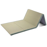 Dymhaoby Japanese Traditional Tatami Mattress, Igusa (Rush Grass) Tatami Mat, Foldable Floor Mattress,Japanese Futon Bed,Meditation Mats for Floor,Summer Sleeping Mat Dymhaoby