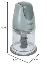 Ninja QB900B Master Prep Food Processor Blender with 48 oz Pitcher & 16 oz Chopping Bowl, Perfect for Frozen Blending & Chopping, 400 Watts, Dishwasher Safe, Countertop, Grey Ninja
