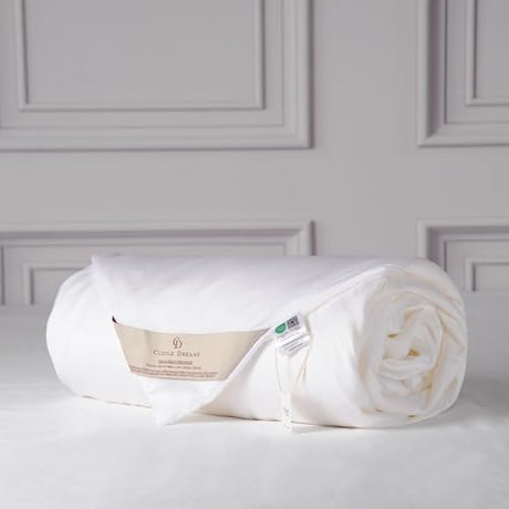 CUDDLE DREAMS Lightweight Silk Filled Comforter for Summer, Detachable Tencel Duvet Cover for Easy Care, Naturally Breathable (White, Twin) CUDDLE DREAMS