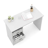 Tvilum Desk with 4 Drawers, White Tvilum
