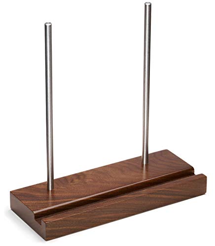 Optage Audio Tabletop Record Holder, Solid Wood Now Playing Vinyl Record Stand Display, Vinyl Holder, Vinyl Stand for Albums, cd, Ipad, Record Props Vinyl Record Display (Walnut) Optage Audio