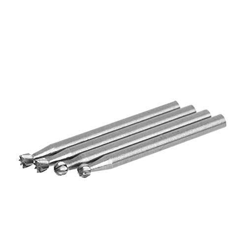 Urhelper 12pcs 1/8 Inch Shank HSS Rotary Burr BitsFile Set Milling Drilling Cutter Router Bit for Dremel Woodworking Tools Urhelper