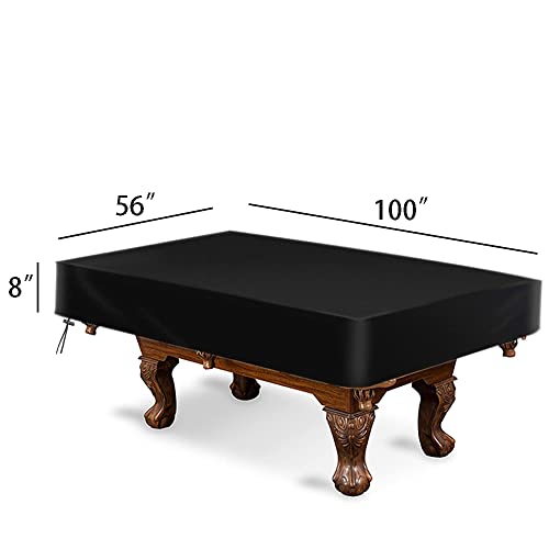 amberr Billiard Pool Table Cover,Pool Table Cover 8 feet Waterproof (8ft:100x56x8in) amberr