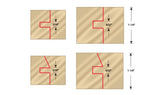 Amana Tool - SC553 2Piece Carbide Tipped 3-Wing Instile & Rail Adjustable Cabinet Door 2- Amana Tool