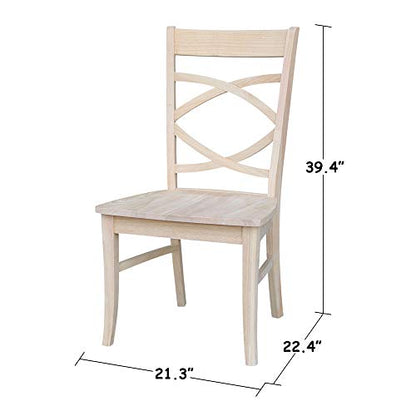 International Concepts Milano Chair, Unfinished