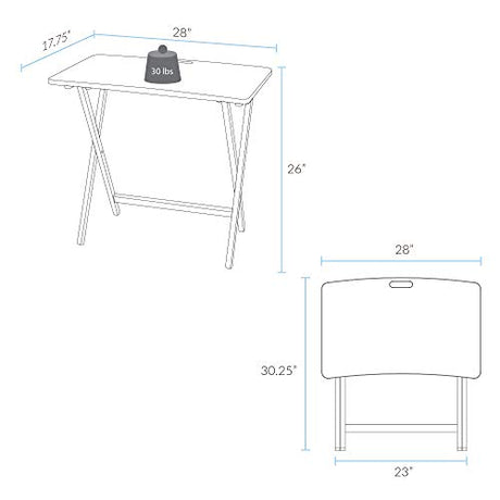 American Trails Presto Products Company Arizona Folding Table with Solid Red Oak,Warm Brown American Trails