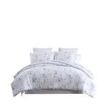 Laura Ashley - Twin XL Comforter Set, Soft & Reversible Cotton Bedding for Year Round Use, 2 Piece Bed Set with Matching Pillowcase (Belinda Blue) Laura Ashley
