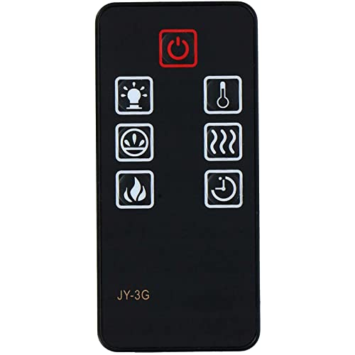 GENGQIANSI Replacement for Della Muskoka Pleasant Hearth Electric Fireplace Heater Remote Control JY-3G