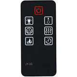GENGQIANSI Replacement for Della Muskoka Pleasant Hearth Electric Fireplace Heater Remote Control JY-3G GENGQIANSI