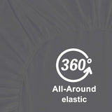 Hotella 100% Microfiber Ultra Soft 54"x75" Full Size Fitted Sheet Only, 14" Deep Pocket Bottom Sheet, Hotel Quality Matress Protector, Machine Washable, Non-Fade, Snug Fit & Stay in Place, Dark Gray Hotella