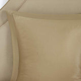 Madison Park Essentials Brystol 24 Piece Room in a Bag Faux Silk Comforter Jacquard Paisley Design Matching Curtains Down Alternative Hypoallergenic All Season Bedding-Set, Queen(90"x90"), Brown Madison Park