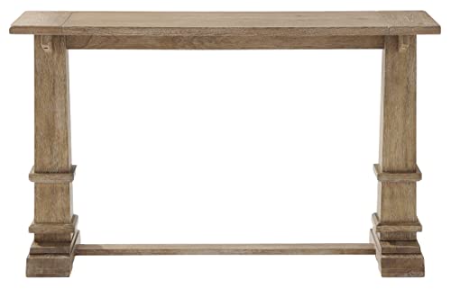 Crosley Furniture Joanna Modern Farmhouse Sofa Console Table for Hall, Entryway, Living Room, Accent Tables, Rustic Brown Crosley Furniture