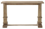 Crosley Furniture Joanna Modern Farmhouse Sofa Console Table for Hall, Entryway, Living Room, Accent Tables, Rustic Brown Crosley Furniture