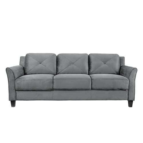 Lifestyle Solutions Harrington Sofa in Grey, Dark Grey LifeStyle Solutions