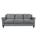 Lifestyle Solutions Harrington Sofa in Grey, Dark Grey LifeStyle Solutions