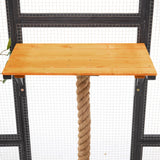 Outdoor Cat House, Diy Cat Enclosure Catio With Double Enter Doors