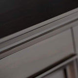 SIMPLIHOME Amherst SOLID WOOD 32 inch Wide Transitional Low Storage Cabinet in Hickory Brown for the Living Room, Entryway and Family Room SIMPLIHOME