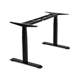 VWINDESK VJ201-S3 Electric Height Adjustable Sitting Standing Desk Frame Only/Sit Stand - Dual Motors 3 Segment Motorized Desk Base Only,Black VWINDESK