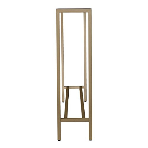 SEI Furniture Darrin Narrow Mirrored Top Console Table, 56", Metallic Gold SEI Furniture