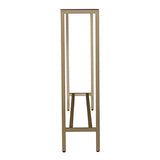SEI Furniture Darrin Narrow Mirrored Top Console Table, 56", Metallic Gold SEI Furniture
