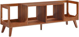 Crosley Furniture Asheville Mid-Century Modern Media Console Record Player Stand, Storage for Vinyl Records, Walnut Crosley Furniture