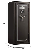 Wasatch 24 Gun Fire and Water Safe with E-Lock, Dark Bronze Wasatch