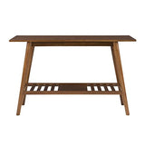 Linon Melissa Mid-Century Modern Walnut Console Table Linon