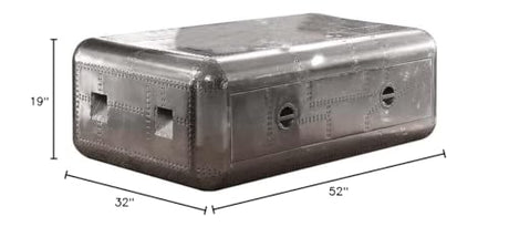 Acme Brancaster Square Coffee Table in Aluminum Acme