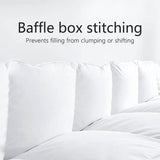 TEXARTIST Premium 2100 Series Queen Comforter All Season Breathable White Comforter Soft 4D Spiral Fiber Quilted Down Alternative Duvet Insert with Corner Tabs Luxury Hotel Style (88"x88") TEXARTIST