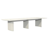 Pemberly Row Modern/Contemporary 12' Conference Table in Sea Salt Pemberly Row