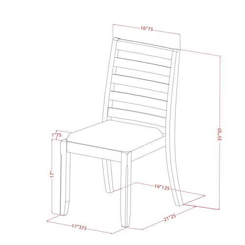 East West Furniture LGX19-BLK-24 -9 Piece Dining Set Includes a Rectangular Kitchen Table with Black Tabletop and 8 Stackable Polyester Fabric Chairs, Black East West Furniture