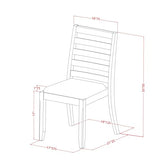 East West Furniture LGX19-BLK-24 -9 Piece Dining Set Includes a Rectangular Kitchen Table with Black Tabletop and 8 Stackable Polyester Fabric Chairs, Black East West Furniture