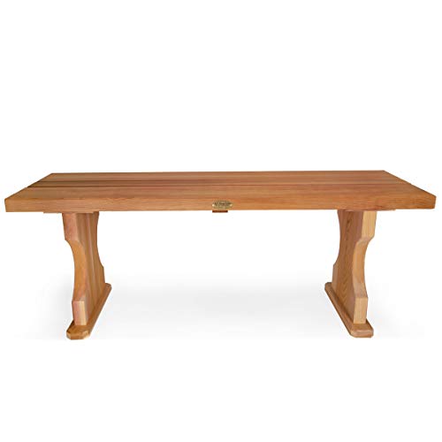 All Things Cedar 4-ft Natural Cedar Backless Bench All Things Cedar