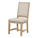 LUMISOL 5 Piece Round Extendable Dining Room Table Set with Chairs for Saving Space Solid Wood Round Kitchen Table Set, Natural Wood Wash LUMISOL