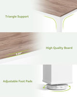 LITTLE TREE Two Person Desk, 78.7 Inches Extra Long Computer Desk, Wooden Large Office Desk with Strong Metal Legs, Double Desk for 2 People, Writing Table Study Desk for Home Office, Oak & White LITTLE TREE