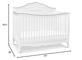 DaVinci Fiona 4-in-1 Convertible Crib in White, Greenguard Gold Certified DaVinci