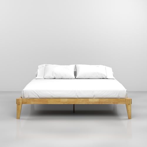 Bme Chalipa 14” King Platform Bed Frame - Modern Wood Design with Slat Support and Ample Storage Bme