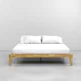 Bme Chalipa 14” King Platform Bed Frame - Modern Wood Design with Slat Support and Ample Storage Bme