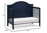 Carter's by DaVinci Nolan 4-in-1 Convertible Crib in Navy, Greenguard Gold Certified DaVinci
