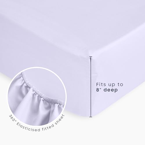 Wake In Cloud - Floral Toddler Bedding Set for Girls, Cute Colorful Botanical Flowers, 4 Pieces Soft Crib Bed Set Including Comforter, Sheets and Pillowcase, Purple White Wake In Cloud